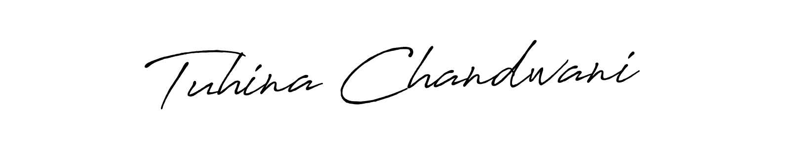 Design your own signature with our free online signature maker. With this signature software, you can create a handwritten (Antro_Vectra_Bolder) signature for name Tuhina Chandwani. Tuhina Chandwani signature style 7 images and pictures png