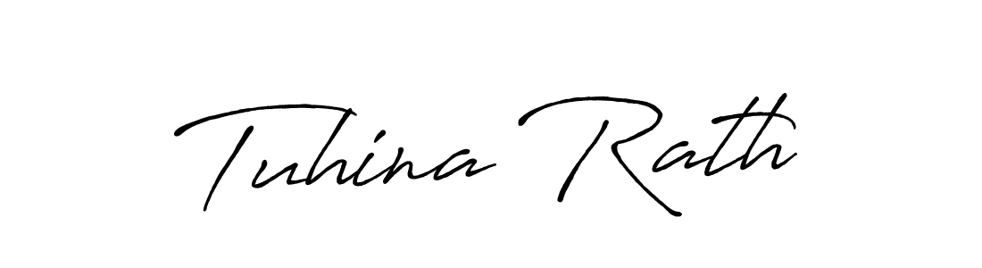 Tuhina Rath stylish signature style. Best Handwritten Sign (Antro_Vectra_Bolder) for my name. Handwritten Signature Collection Ideas for my name Tuhina Rath. Tuhina Rath signature style 7 images and pictures png