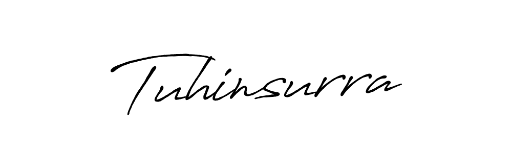 How to make Tuhinsurra signature? Antro_Vectra_Bolder is a professional autograph style. Create handwritten signature for Tuhinsurra name. Tuhinsurra signature style 7 images and pictures png