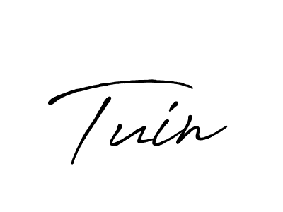 Make a beautiful signature design for name Tuin. With this signature (Antro_Vectra_Bolder) style, you can create a handwritten signature for free. Tuin signature style 7 images and pictures png