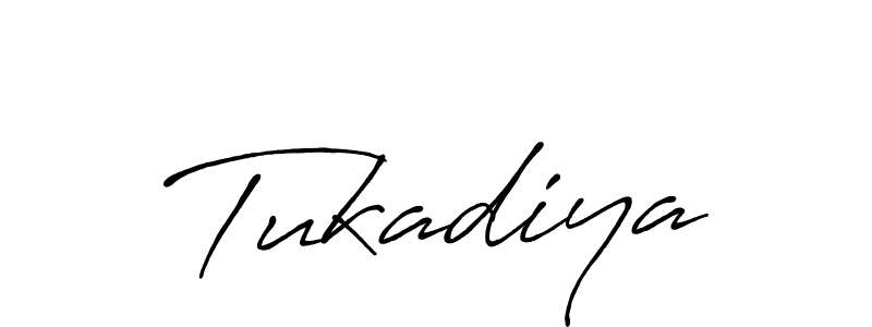 How to make Tukadiya signature? Antro_Vectra_Bolder is a professional autograph style. Create handwritten signature for Tukadiya name. Tukadiya signature style 7 images and pictures png