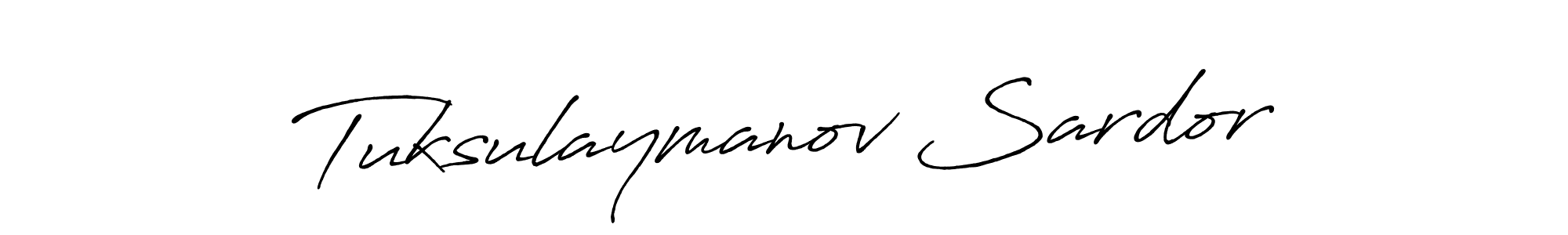 Tuksulaymanov Sardor stylish signature style. Best Handwritten Sign (Antro_Vectra_Bolder) for my name. Handwritten Signature Collection Ideas for my name Tuksulaymanov Sardor. Tuksulaymanov Sardor signature style 7 images and pictures png