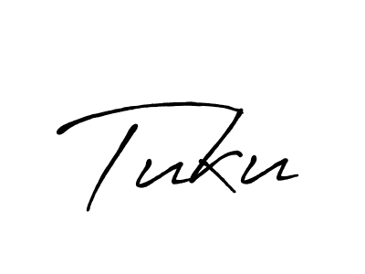 How to make Tuku name signature. Use Antro_Vectra_Bolder style for creating short signs online. This is the latest handwritten sign. Tuku signature style 7 images and pictures png