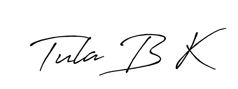 Make a beautiful signature design for name Tula B K. Use this online signature maker to create a handwritten signature for free. Tula B K signature style 7 images and pictures png