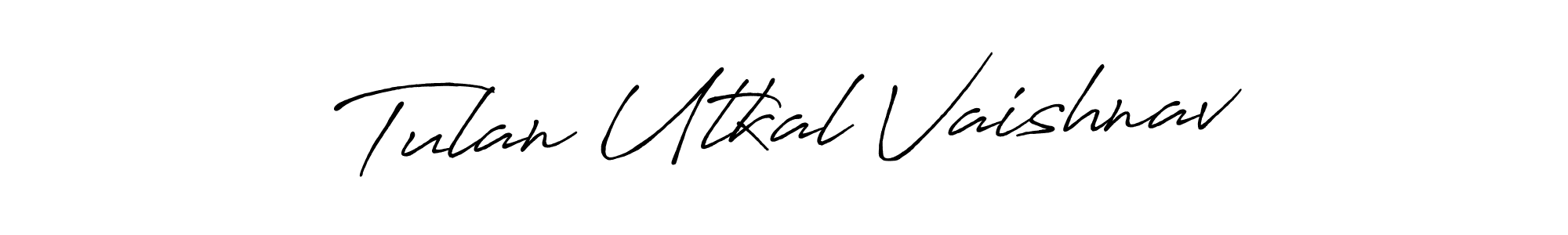 Make a beautiful signature design for name Tulan Utkal Vaishnav. With this signature (Antro_Vectra_Bolder) style, you can create a handwritten signature for free. Tulan Utkal Vaishnav signature style 7 images and pictures png