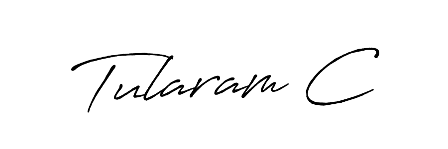 Similarly Antro_Vectra_Bolder is the best handwritten signature design. Signature creator online .You can use it as an online autograph creator for name Tularam C. Tularam C signature style 7 images and pictures png