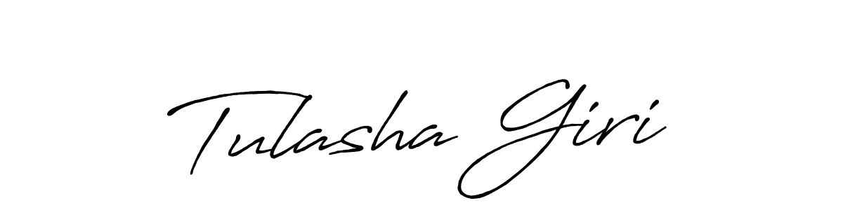 Also we have Tulasha Giri name is the best signature style. Create professional handwritten signature collection using Antro_Vectra_Bolder autograph style. Tulasha Giri signature style 7 images and pictures png