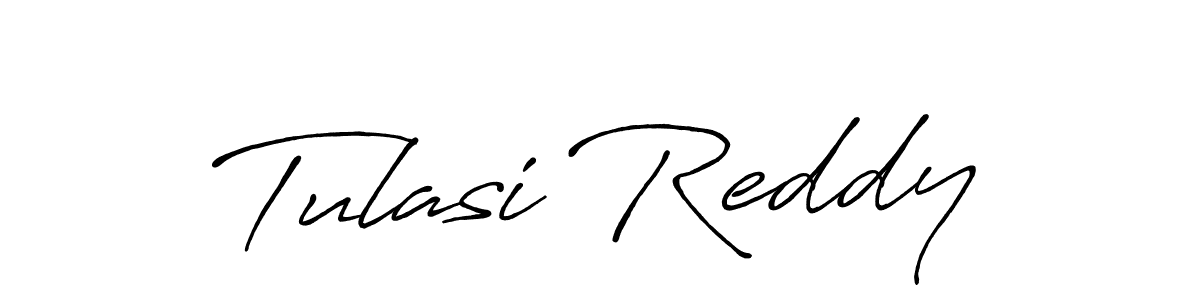 Create a beautiful signature design for name Tulasi Reddy. With this signature (Antro_Vectra_Bolder) fonts, you can make a handwritten signature for free. Tulasi Reddy signature style 7 images and pictures png