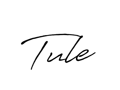 Design your own signature with our free online signature maker. With this signature software, you can create a handwritten (Antro_Vectra_Bolder) signature for name Tule. Tule signature style 7 images and pictures png