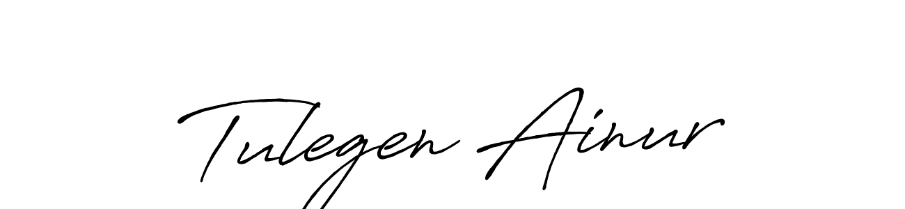 You can use this online signature creator to create a handwritten signature for the name Tulegen Ainur. This is the best online autograph maker. Tulegen Ainur signature style 7 images and pictures png