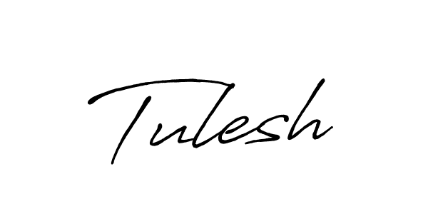 How to make Tulesh signature? Antro_Vectra_Bolder is a professional autograph style. Create handwritten signature for Tulesh name. Tulesh signature style 7 images and pictures png