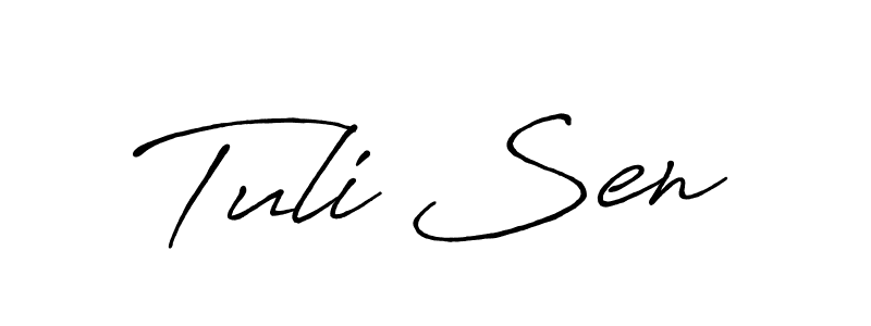 How to Draw Tuli Sen signature style? Antro_Vectra_Bolder is a latest design signature styles for name Tuli Sen. Tuli Sen signature style 7 images and pictures png