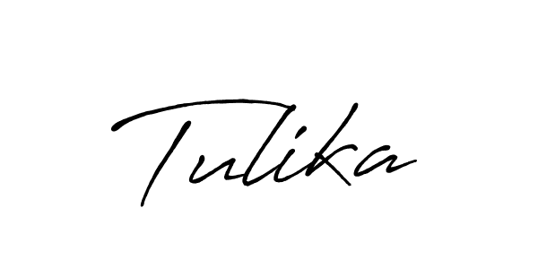 How to make Tulika signature? Antro_Vectra_Bolder is a professional autograph style. Create handwritten signature for Tulika name. Tulika signature style 7 images and pictures png