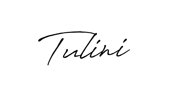 Create a beautiful signature design for name Tulini. With this signature (Antro_Vectra_Bolder) fonts, you can make a handwritten signature for free. Tulini signature style 7 images and pictures png