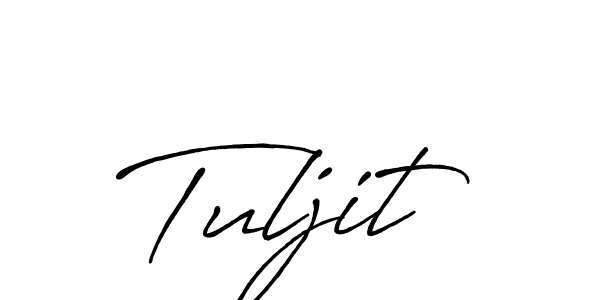 Also we have Tuljit name is the best signature style. Create professional handwritten signature collection using Antro_Vectra_Bolder autograph style. Tuljit signature style 7 images and pictures png