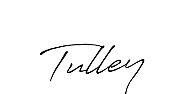 How to make Tulley signature? Antro_Vectra_Bolder is a professional autograph style. Create handwritten signature for Tulley name. Tulley signature style 7 images and pictures png