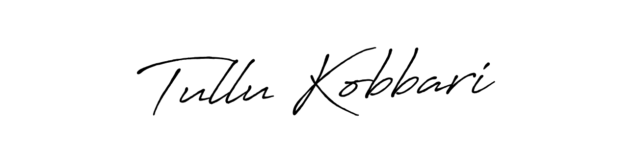 This is the best signature style for the Tullu Kobbari name. Also you like these signature font (Antro_Vectra_Bolder). Mix name signature. Tullu Kobbari signature style 7 images and pictures png