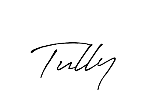 Tully stylish signature style. Best Handwritten Sign (Antro_Vectra_Bolder) for my name. Handwritten Signature Collection Ideas for my name Tully. Tully signature style 7 images and pictures png