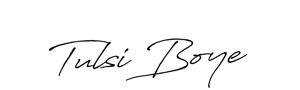 Similarly Antro_Vectra_Bolder is the best handwritten signature design. Signature creator online .You can use it as an online autograph creator for name Tulsi Boye. Tulsi Boye signature style 7 images and pictures png