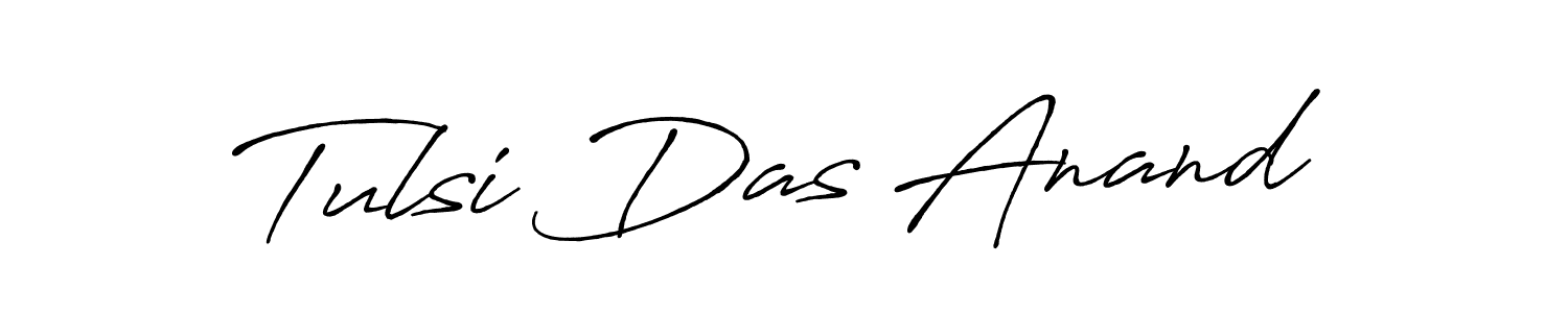 This is the best signature style for the Tulsi Das Anand name. Also you like these signature font (Antro_Vectra_Bolder). Mix name signature. Tulsi Das Anand signature style 7 images and pictures png