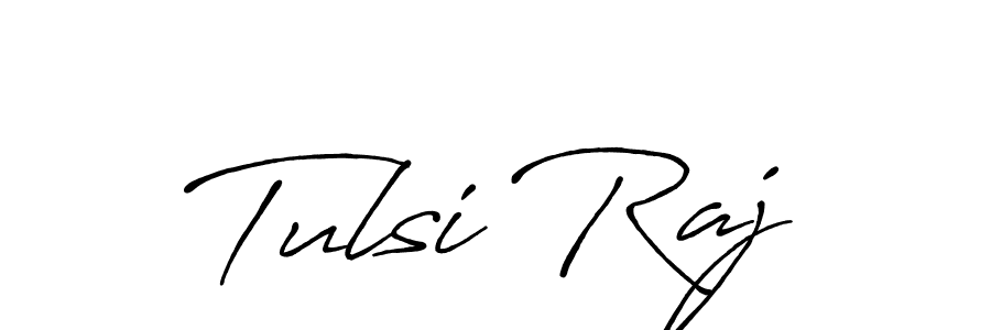 You should practise on your own different ways (Antro_Vectra_Bolder) to write your name (Tulsi Raj) in signature. don't let someone else do it for you. Tulsi Raj signature style 7 images and pictures png