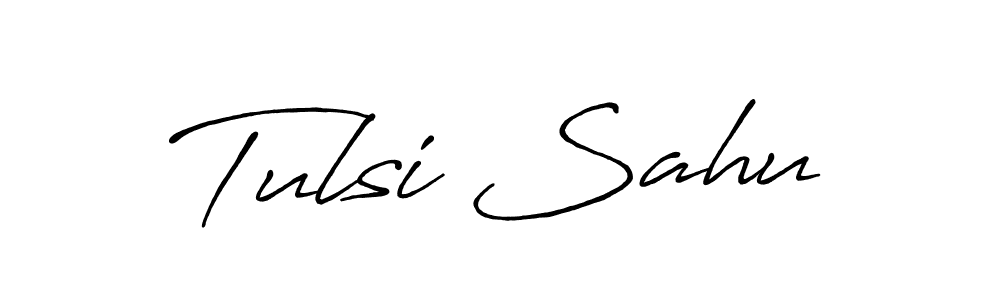 Create a beautiful signature design for name Tulsi Sahu. With this signature (Antro_Vectra_Bolder) fonts, you can make a handwritten signature for free. Tulsi Sahu signature style 7 images and pictures png