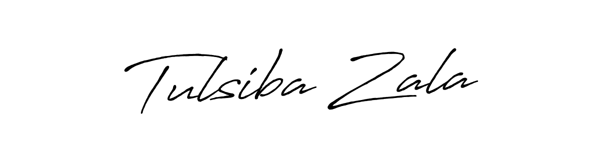 Design your own signature with our free online signature maker. With this signature software, you can create a handwritten (Antro_Vectra_Bolder) signature for name Tulsiba Zala. Tulsiba Zala signature style 7 images and pictures png