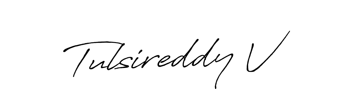 It looks lik you need a new signature style for name Tulsireddy V. Design unique handwritten (Antro_Vectra_Bolder) signature with our free signature maker in just a few clicks. Tulsireddy V signature style 7 images and pictures png