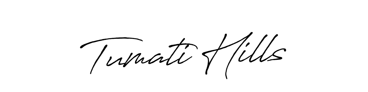 How to make Tumati Hills signature? Antro_Vectra_Bolder is a professional autograph style. Create handwritten signature for Tumati Hills name. Tumati Hills signature style 7 images and pictures png
