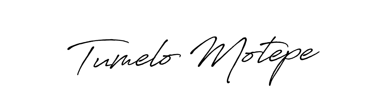 The best way (Antro_Vectra_Bolder) to make a short signature is to pick only two or three words in your name. The name Tumelo Motepe include a total of six letters. For converting this name. Tumelo Motepe signature style 7 images and pictures png