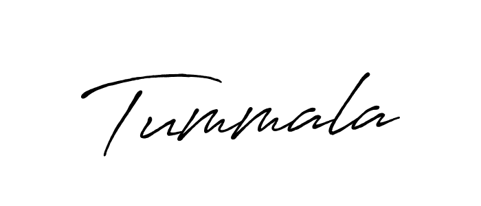 How to make Tummala signature? Antro_Vectra_Bolder is a professional autograph style. Create handwritten signature for Tummala name. Tummala signature style 7 images and pictures png