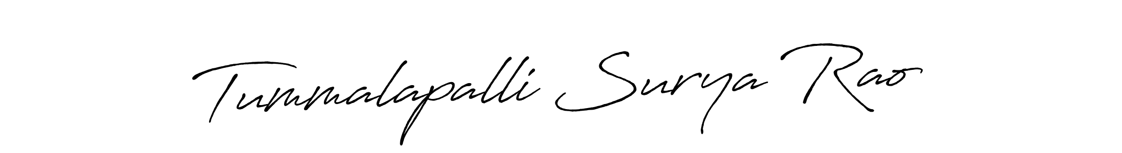 Tummalapalli Surya Rao stylish signature style. Best Handwritten Sign (Antro_Vectra_Bolder) for my name. Handwritten Signature Collection Ideas for my name Tummalapalli Surya Rao. Tummalapalli Surya Rao signature style 7 images and pictures png