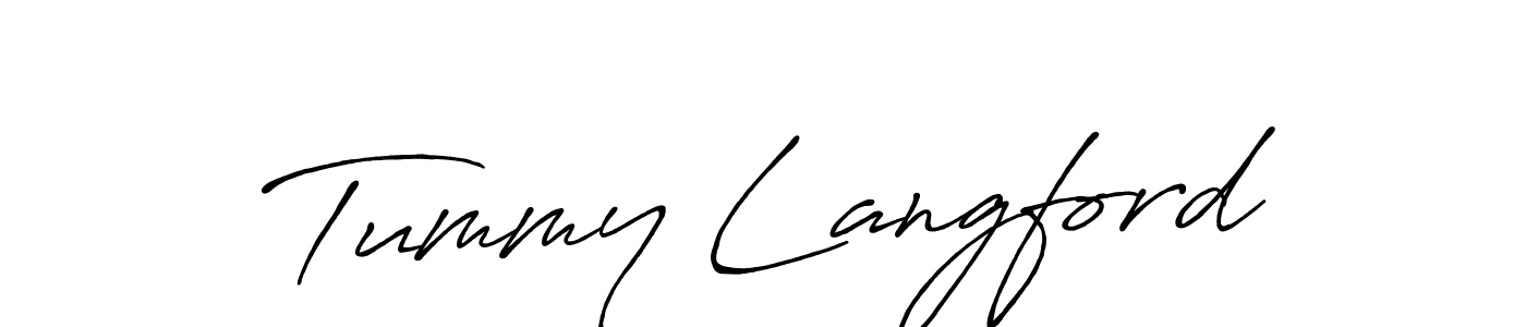 It looks lik you need a new signature style for name Tummy Langford. Design unique handwritten (Antro_Vectra_Bolder) signature with our free signature maker in just a few clicks. Tummy Langford signature style 7 images and pictures png