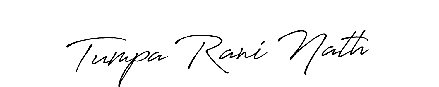 How to make Tumpa Rani Nath name signature. Use Antro_Vectra_Bolder style for creating short signs online. This is the latest handwritten sign. Tumpa Rani Nath signature style 7 images and pictures png