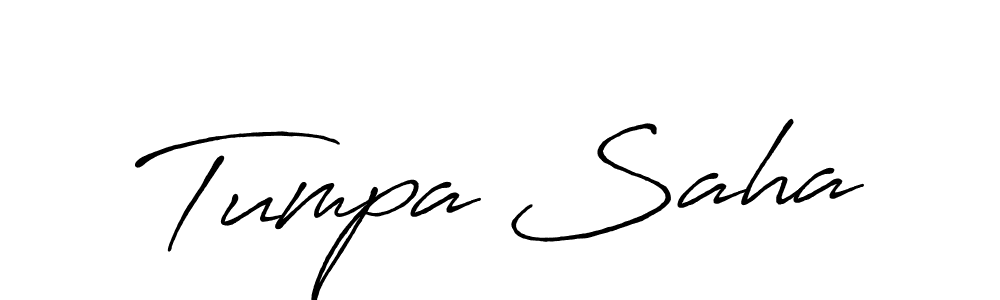 Use a signature maker to create a handwritten signature online. With this signature software, you can design (Antro_Vectra_Bolder) your own signature for name Tumpa Saha. Tumpa Saha signature style 7 images and pictures png