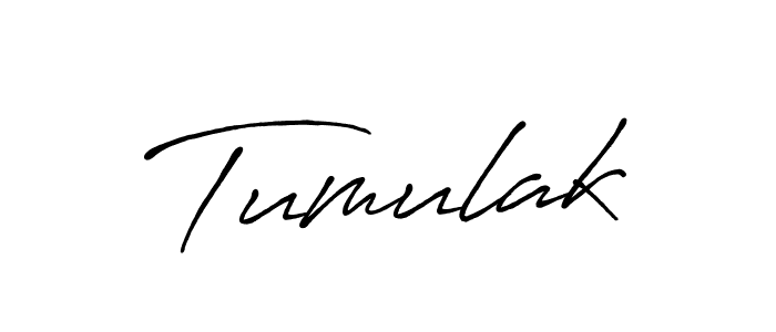 Tumulak stylish signature style. Best Handwritten Sign (Antro_Vectra_Bolder) for my name. Handwritten Signature Collection Ideas for my name Tumulak. Tumulak signature style 7 images and pictures png
