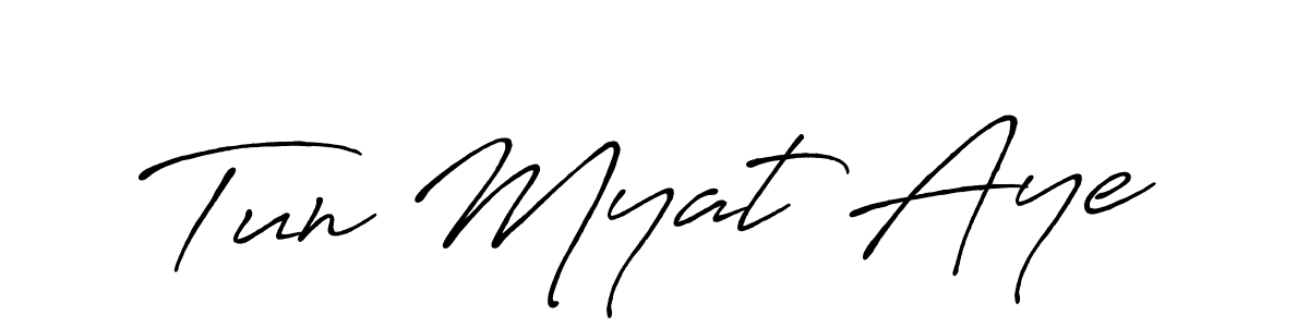 Make a short Tun Myat Aye signature style. Manage your documents anywhere anytime using Antro_Vectra_Bolder. Create and add eSignatures, submit forms, share and send files easily. Tun Myat Aye signature style 7 images and pictures png
