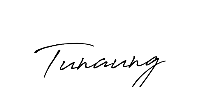 How to make Tunaung name signature. Use Antro_Vectra_Bolder style for creating short signs online. This is the latest handwritten sign. Tunaung signature style 7 images and pictures png