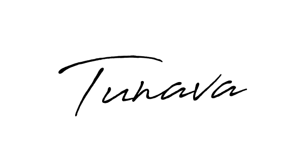How to make Tunava signature? Antro_Vectra_Bolder is a professional autograph style. Create handwritten signature for Tunava name. Tunava signature style 7 images and pictures png