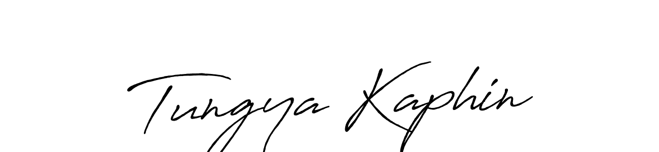 Also we have Tungya Kaphin name is the best signature style. Create professional handwritten signature collection using Antro_Vectra_Bolder autograph style. Tungya Kaphin signature style 7 images and pictures png