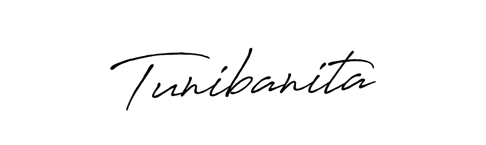 Tunibanita stylish signature style. Best Handwritten Sign (Antro_Vectra_Bolder) for my name. Handwritten Signature Collection Ideas for my name Tunibanita. Tunibanita signature style 7 images and pictures png