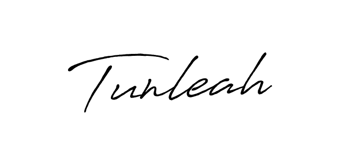 Create a beautiful signature design for name Tunleah. With this signature (Antro_Vectra_Bolder) fonts, you can make a handwritten signature for free. Tunleah signature style 7 images and pictures png