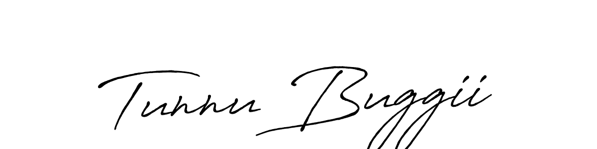 Tunnu Buggii stylish signature style. Best Handwritten Sign (Antro_Vectra_Bolder) for my name. Handwritten Signature Collection Ideas for my name Tunnu Buggii. Tunnu Buggii signature style 7 images and pictures png