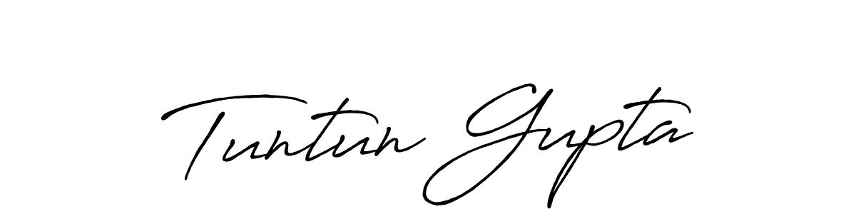 It looks lik you need a new signature style for name Tuntun Gupta. Design unique handwritten (Antro_Vectra_Bolder) signature with our free signature maker in just a few clicks. Tuntun Gupta signature style 7 images and pictures png