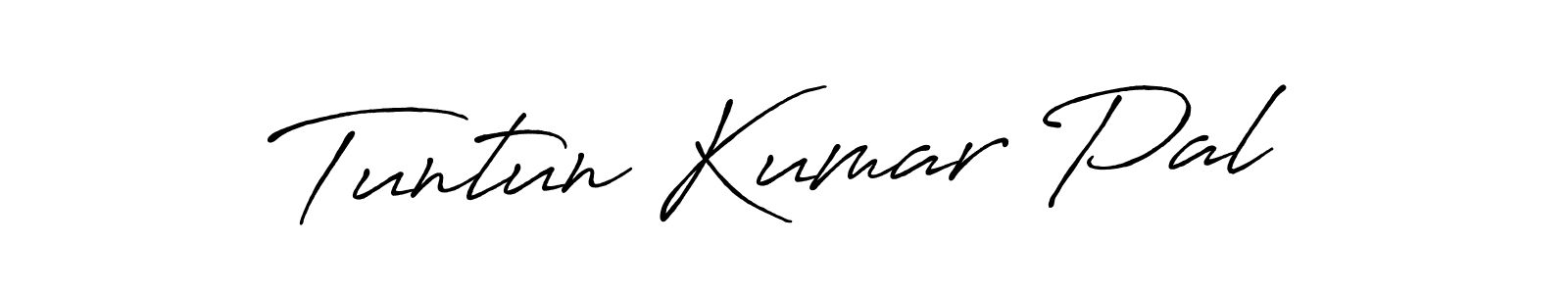 Use a signature maker to create a handwritten signature online. With this signature software, you can design (Antro_Vectra_Bolder) your own signature for name Tuntun Kumar Pal. Tuntun Kumar Pal signature style 7 images and pictures png