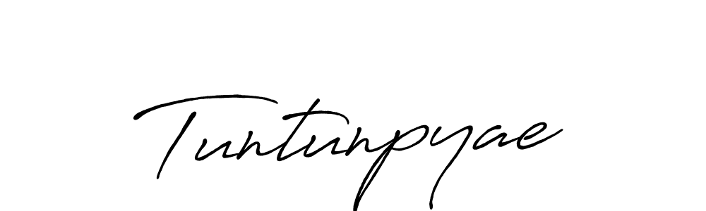 Similarly Antro_Vectra_Bolder is the best handwritten signature design. Signature creator online .You can use it as an online autograph creator for name Tuntunpyae. Tuntunpyae signature style 7 images and pictures png