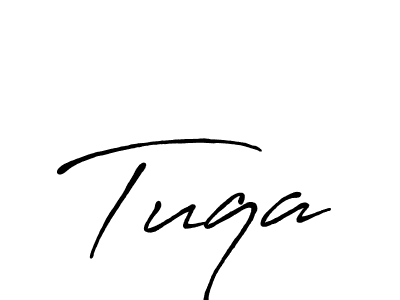 Design your own signature with our free online signature maker. With this signature software, you can create a handwritten (Antro_Vectra_Bolder) signature for name Tuqa. Tuqa signature style 7 images and pictures png