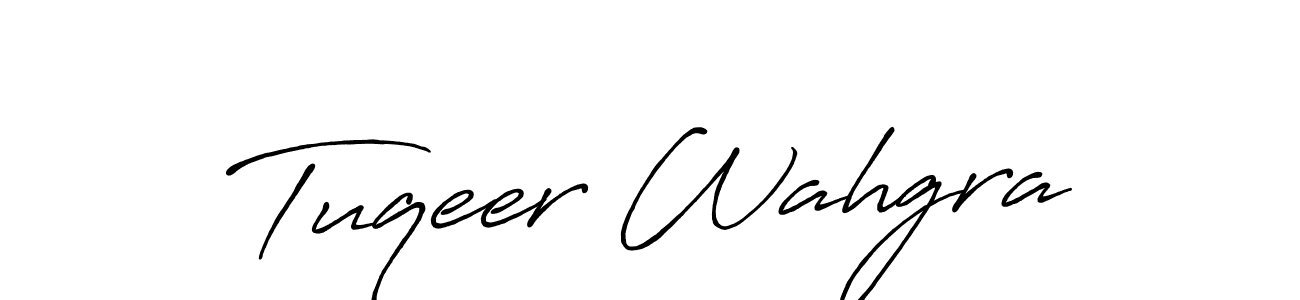 Tuqeer Wahgra stylish signature style. Best Handwritten Sign (Antro_Vectra_Bolder) for my name. Handwritten Signature Collection Ideas for my name Tuqeer Wahgra. Tuqeer Wahgra signature style 7 images and pictures png