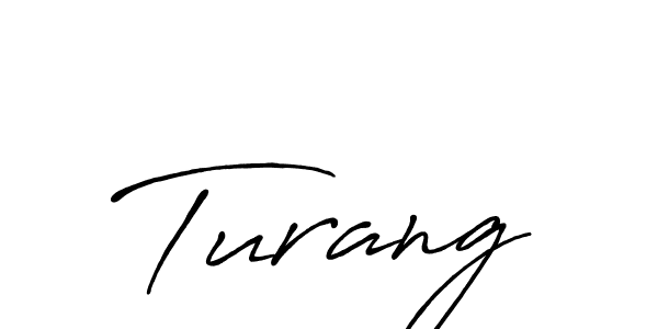 The best way (Antro_Vectra_Bolder) to make a short signature is to pick only two or three words in your name. The name Turang include a total of six letters. For converting this name. Turang signature style 7 images and pictures png