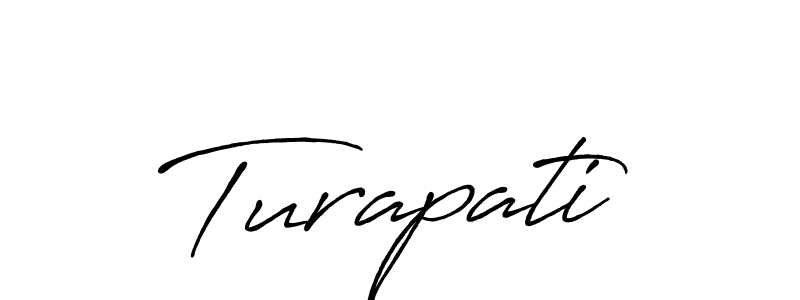 Create a beautiful signature design for name Turapati. With this signature (Antro_Vectra_Bolder) fonts, you can make a handwritten signature for free. Turapati signature style 7 images and pictures png